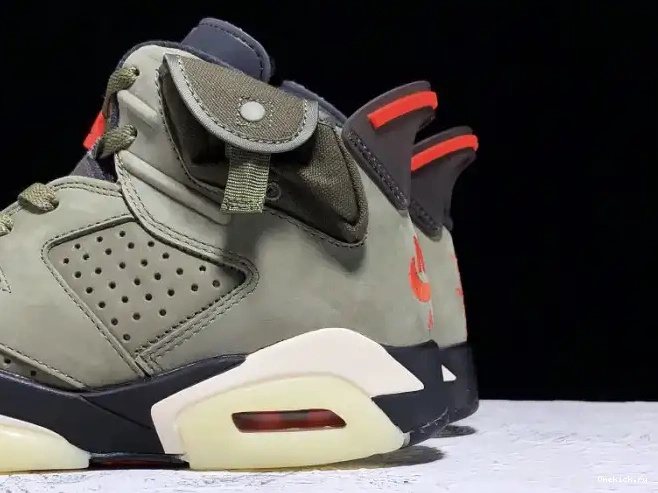 One Kick CN1084-200 Travis x Scott 6 Jordan Medium Air Olive 0607